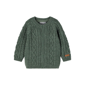 Name it - Wrilla strikket uld cardigan - Duck green